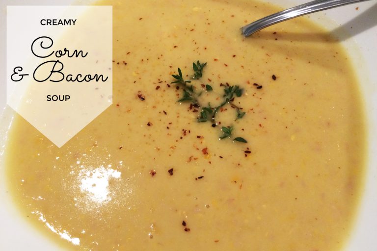 creamy corn & bacon soup