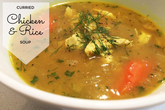 curried chicken and rice soup