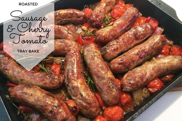 roasted sausage & cherry tomato tray bake 04