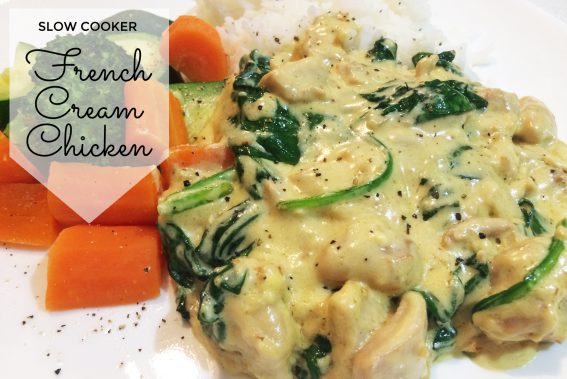 slow cooker French Cream chicken 01