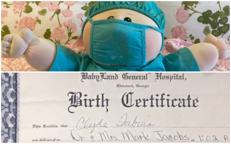 how to get a cabbage patch birth certificate