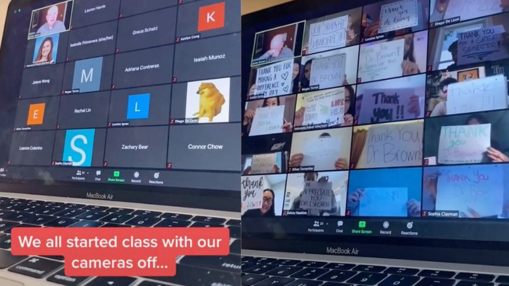 Video Call Lesson Students Leave Teacher in Tears With Heartwarming Surprise During Video ...