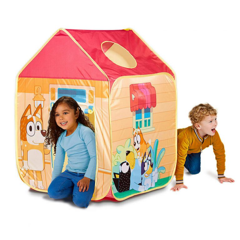Bluey KidsChild 102cm OutdoorIndoor FoldablePopUp Cubby HousePlay