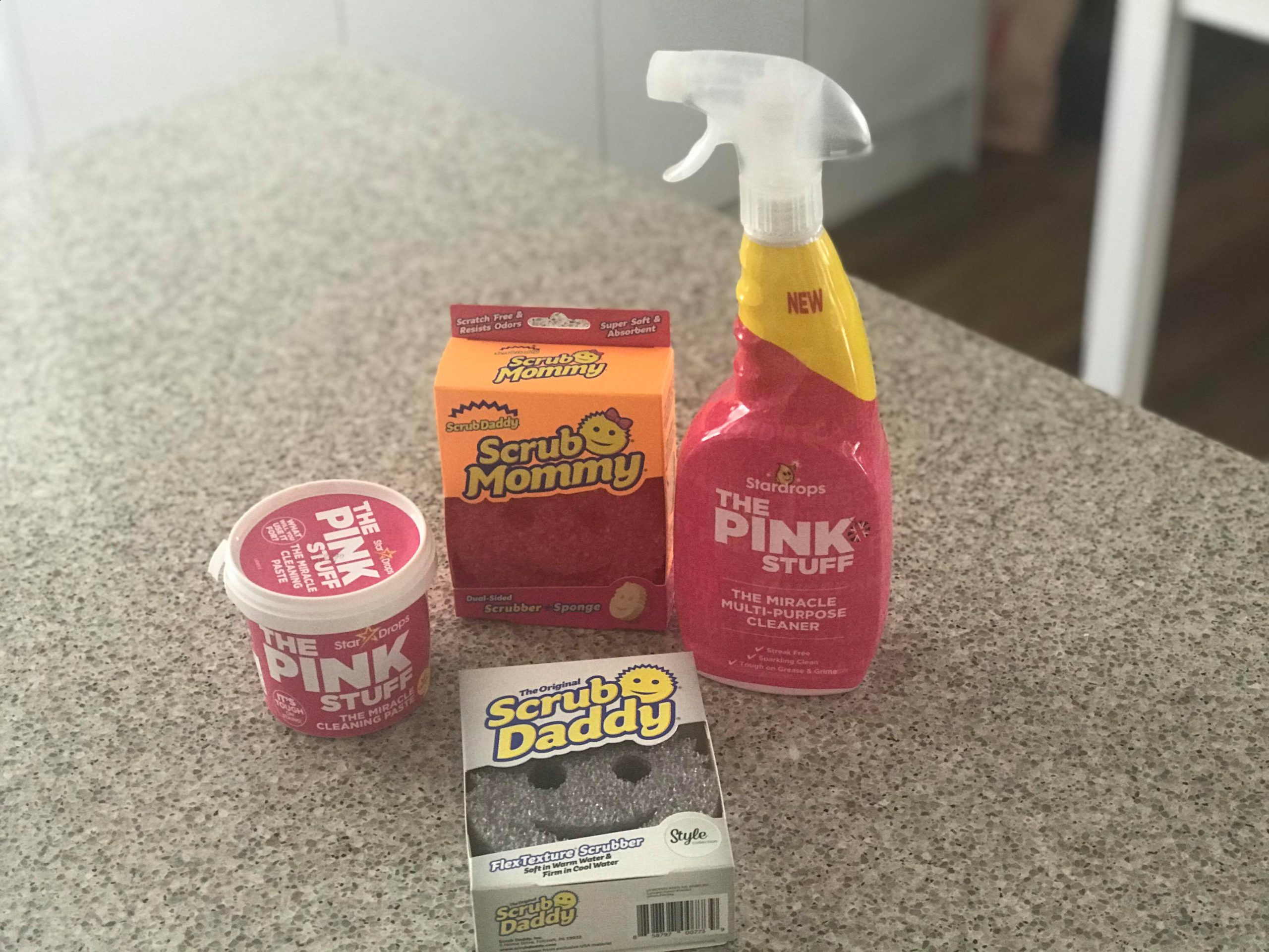 SCRUB DADDY SCRUBBER SPONGE PINK STUFF MIRACLE CLEANER PASTE SPRAY