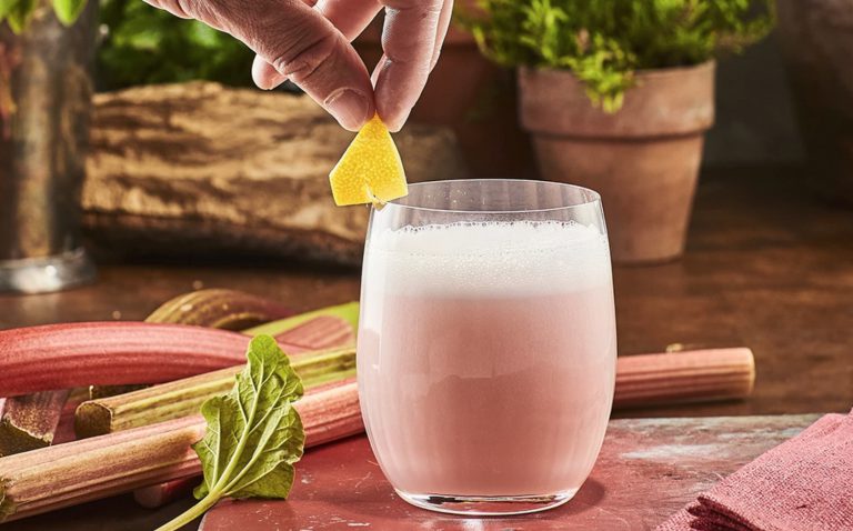 Warner's Rhubarb Gin Sour w bottle