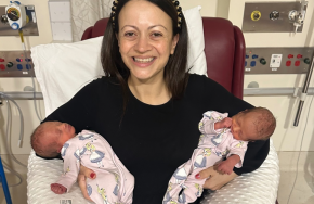 Caterina Mete with Dolly and Gigi