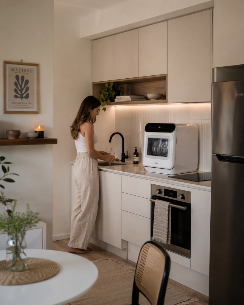 mid mini benchtop dishwasher