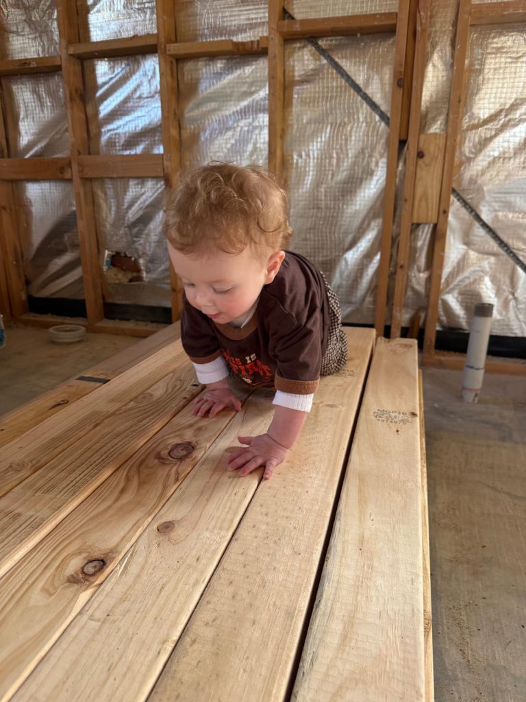 The Block's Emma nd ben share tips on renovating with a baby Bailey in tow